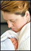 Mother holding baby